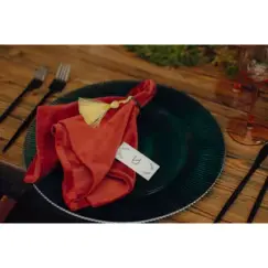 Салфетка бархатная "Бета" янтарная - Фото 5