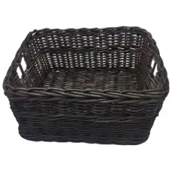 Корзина плетеная 30*22*Н14см коричневая