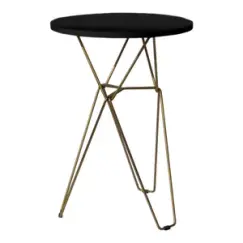 Стол коктейльный PIETRA D75 чёрный металл/дерево