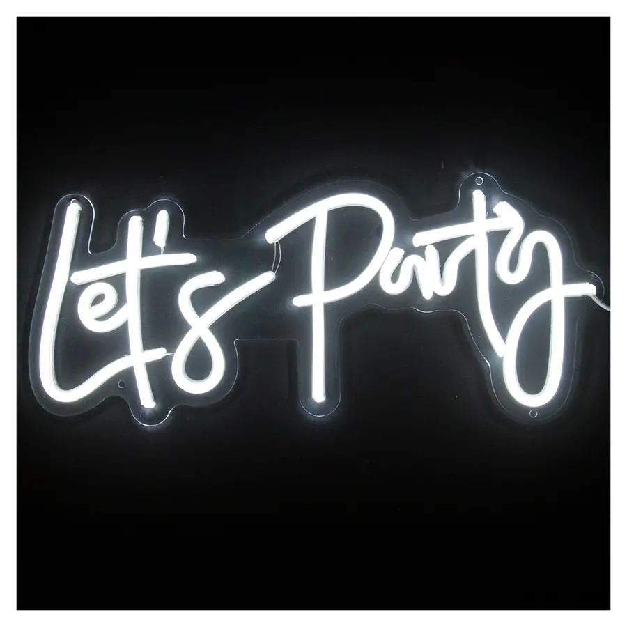 Неоновая вывеска " Let's Party"