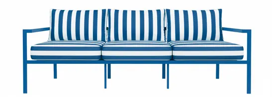 Диван Хагги Л, Черничный йогурт + Сине-белая полоска