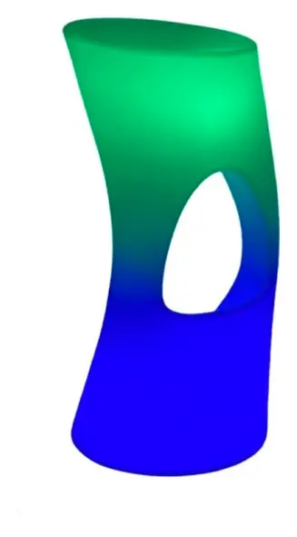 Барный стул с LED RGB подсветкой Shadow