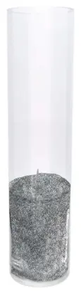 Насыпные свечи, графитовый воск, 40 см высота, 11 см диаметр