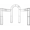 Конструкция Портофино, серебро (перекрас)