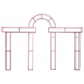 Конструкция Порто Блок, розовая (перекрас) 