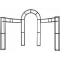Конструкция Портофино, черная (перекрас) 