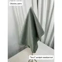 Скатерть бархат "Бета" шалфей серебристый для коктейльного стола