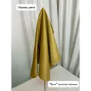 Скатерть бархат "Бета" золотая горчица для коктейльного стола