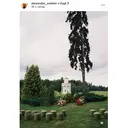 Пуф «Круг» золотой, мшистый бархат