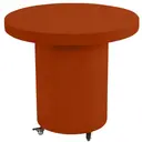 Стол для торта круглый, терракотовый бархат