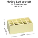 Набор Led свечей красного цвета