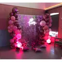 Фотозона из пайеток. Лиловая