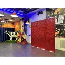 Фотозона из пайеток. Красный