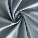 Скатерть круглая бархатная серо-голубая