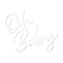 Неоновая вывеска "Oh baby"