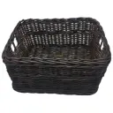 Корзина плетеная 30*22*Н14см коричневая
