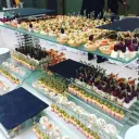 Уровень для фуршетной линии ЛЕСТНИЦА 7 ступеней прозрач.стекло