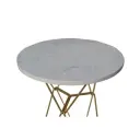 Стол коктейльный PIETRA D70 H110 металл/мрамор