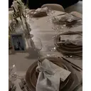 Салфетка канвас молочная с черным кантом