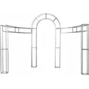 Конструкция Портофино, серебро (перекрас)