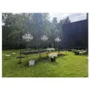 Прямоугольный стол Ректангл Золото-240, темное зеркало