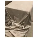 Скатерть велюр, прямоугольная, бежевая (286см на 246см)