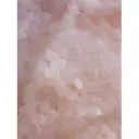Скатерть с крупными пайетками, круглая, лососевая