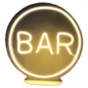 Неоновая надпись на подставке "Бар"
