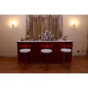 Стул барный Колори Красный бархат + Малиново-красный
