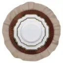Салфетка из хлопка, с рюшами бежевая