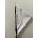 Салфетка канвас белая с черным кантом