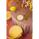 Скатерть велюр, круглая, светло-розовая