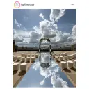 Пуф Цилиндр Серебряный обод, молочный велюр