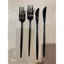 Столовые приборы Гоа, черные, сет из 4 предметов