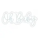 Неоновая надпись Oh baby