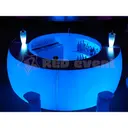 Барная стойка с LED RGB подсветкой (Закругленный сегмент)