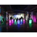 Светящийся LED RGB коктейльный стол Цилиндр