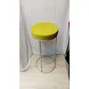 Барный стул серебро, оливковый бархат