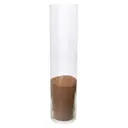 Насыпные свечи, бежевый воск, 15 см высота, 6.5 см диаметр