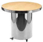 Каркас стола для торта круглый серебряный