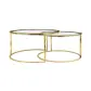 Набор журнальных столиков с прозрачными столешницами